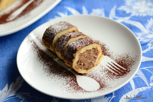 ruladă cu mascarpone și ciocolată Chef Hădean