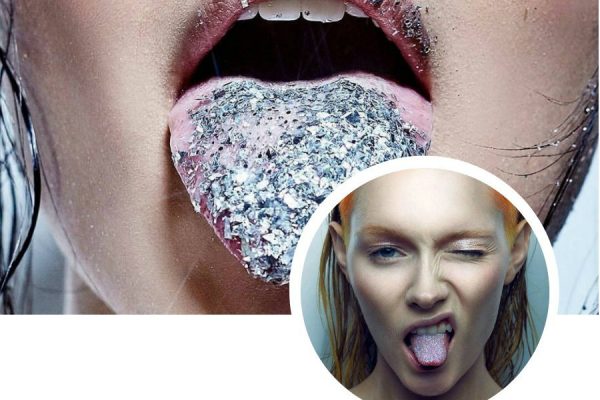 glitter pe limba
