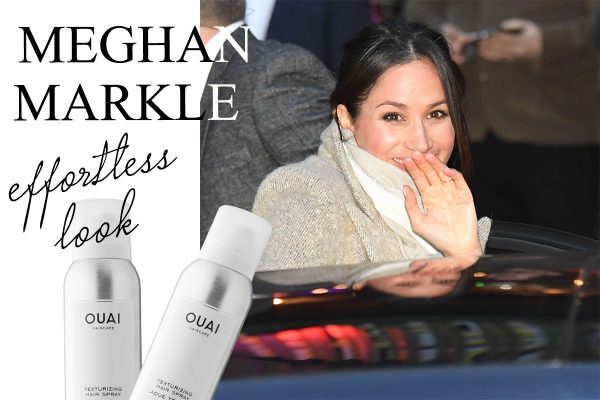 meghan markle messy bun hair