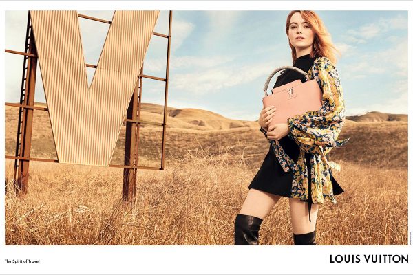 Emma Stone pose pour la nouvelle campagne Louis Vuitton 
