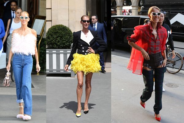 celine dion fashion week paris