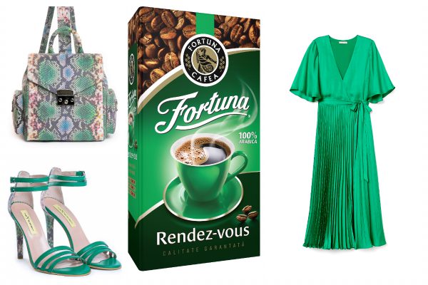Rucsac și sandale The 5th Element, Cafea Fortuna Rendez-vous, Rochie H&M