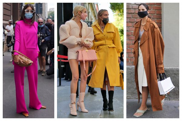 Street style cu mască la Săptămâna Modei de la Milano- Noul normal