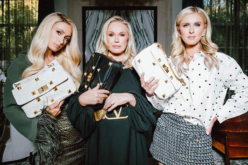 Paris Hilton, Nicky Hilton Rothschild et leur mère Kathy Hilton posent ensemble pour la campagne digitale de Valentino
