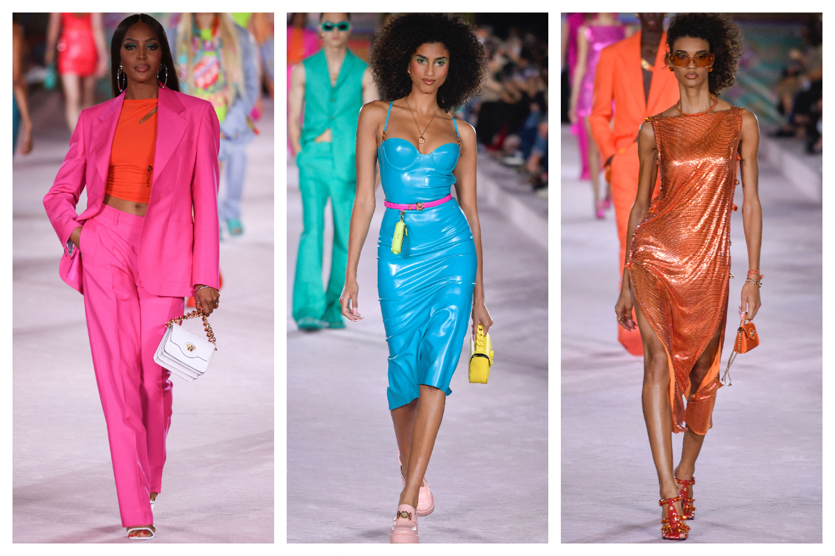 Versace SS22- Nuanțe aprinse pentru vara următoare